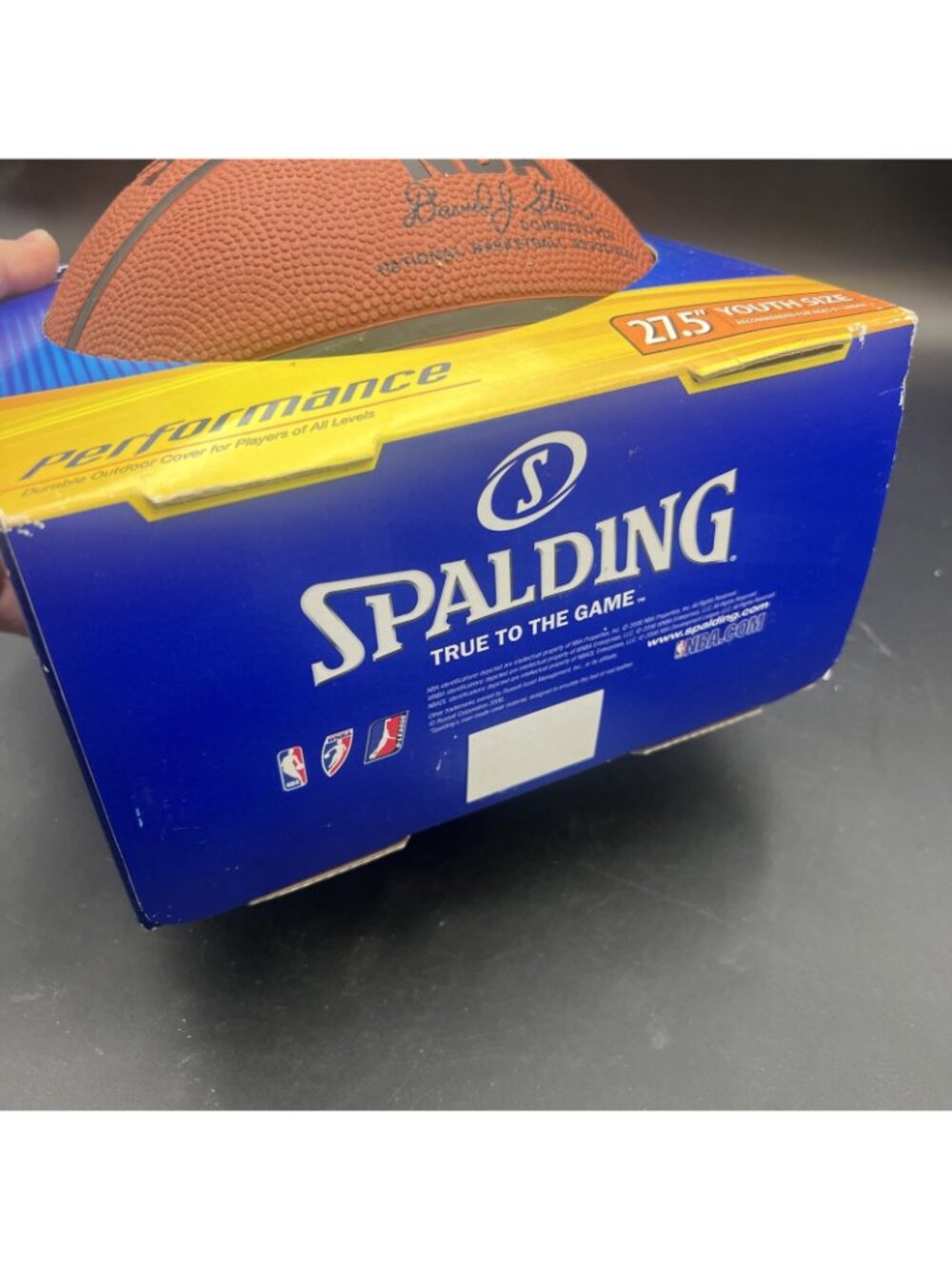 Vtg Spalding NBA Youth Outdoor Basketball - Size 5 (27.5) NIB - David Stern - Picture 6 of 10